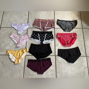 Lot of Pink, Aerie, Victoria Secret Medium Panties NWOT